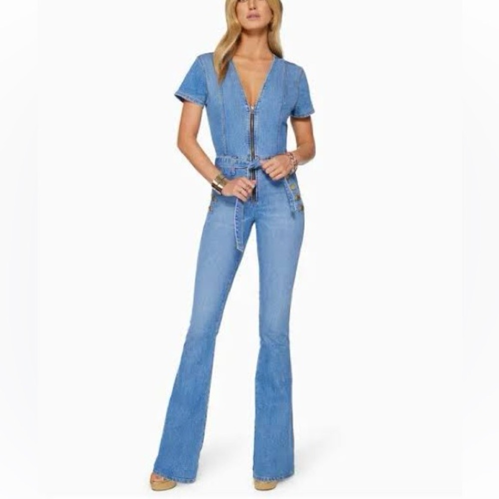 RAMY BROOK Helena Denim Jumpsuit One Piece Size 29